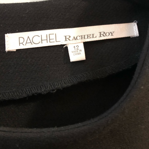 Rachel Roy Black Knee Length Dress Size 12 - Picture 3 of 4